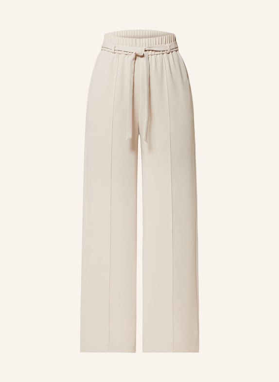 comma Wide leg trousers LIGHT BROWN