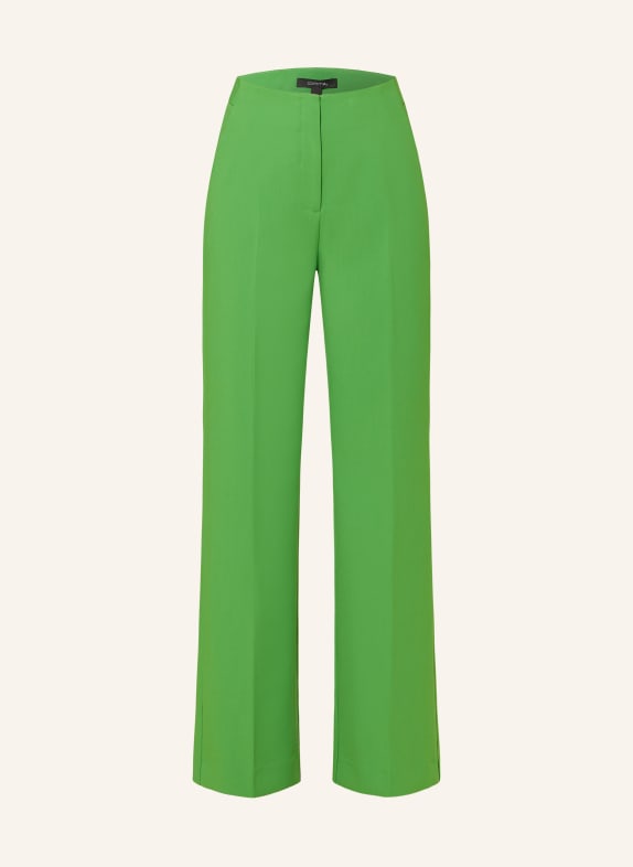 comma Wide leg trousers GREEN