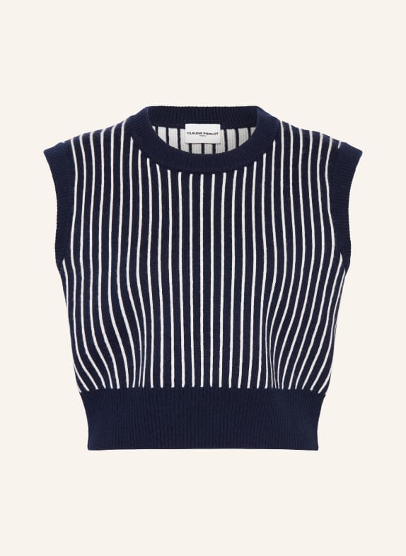 CLAUDIE PIERLOT Pullunder DUNKELBLAU/ WEISS