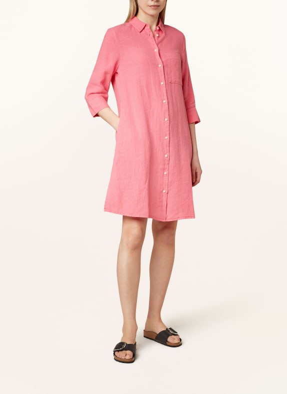 Marc O'Polo Linen dress with 3/4 sleeves PINK