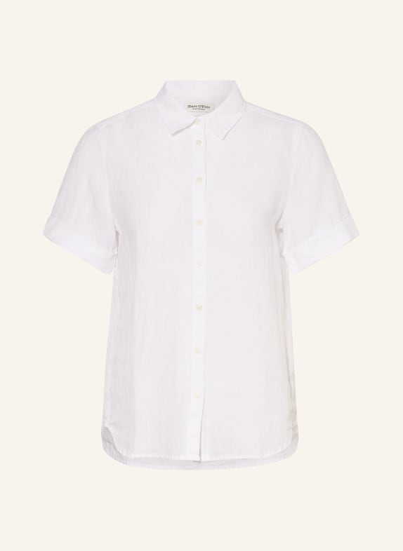 Marc O'Polo Shirt blouse made of linen WHITE