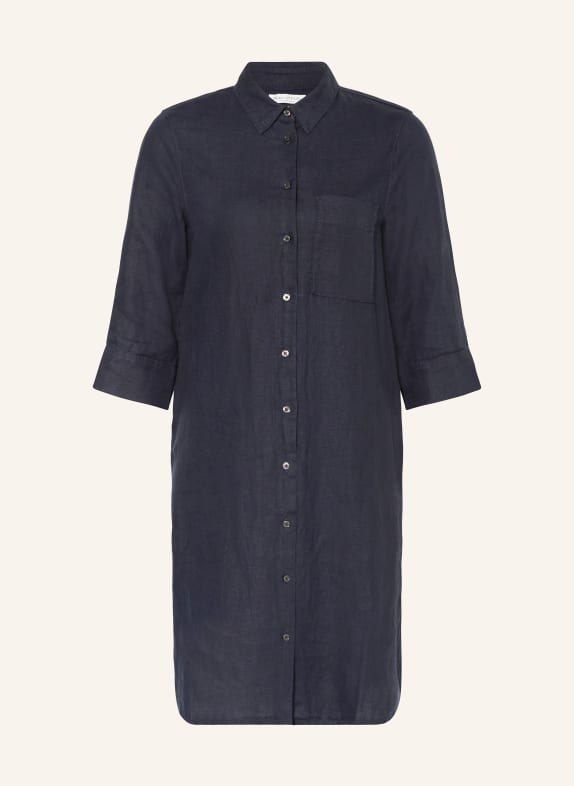 Marc O'Polo Linen dress with 3/4 sleeves DARK BLUE