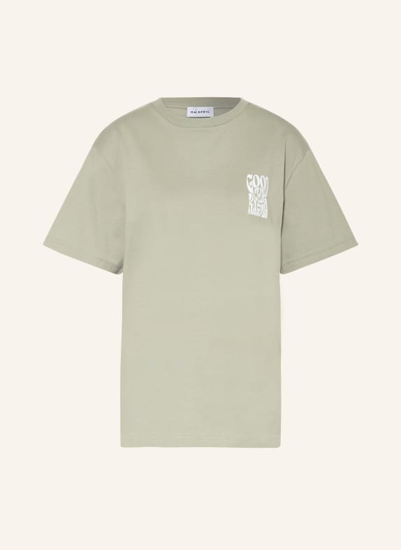 OH APRIL T-Shirt BOYFRIEND OLIV/ WEISS