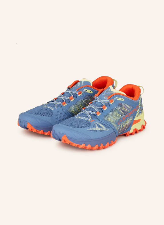 LA SPORTIVA Trail running shoes BUSHIDO III BLUE GRAY/ DARK ORANGE/ YELLOW