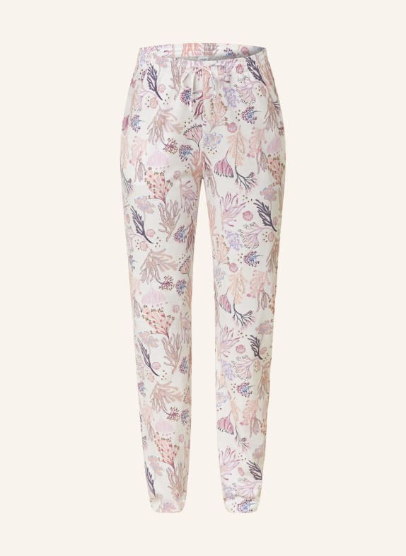 CALIDA Pajama pants FAVOURITES HARMONY WHITE/ FUCHSIA/ LIGHT ORANGE