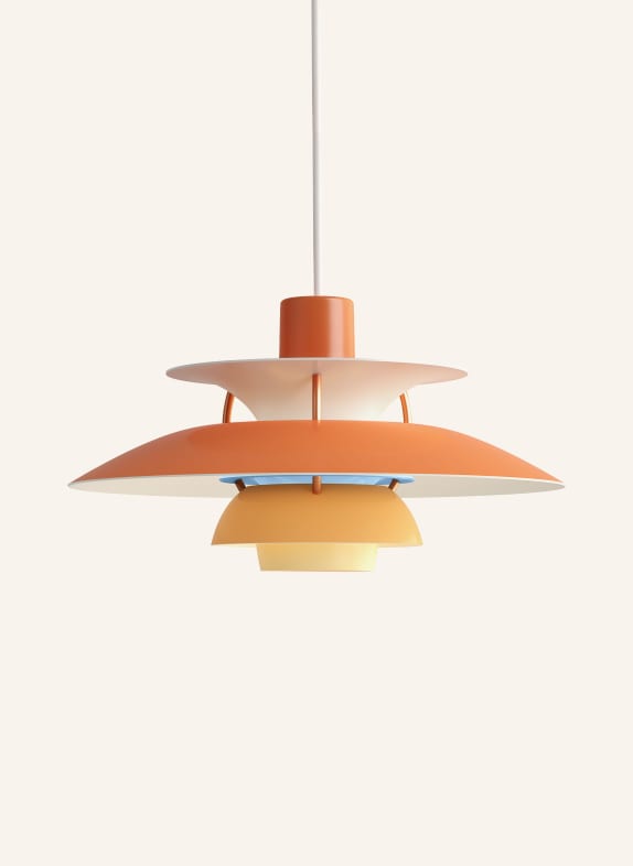 louis poulsen Pendelleuchte PH5 MINI ORANGE/ DUNKELORANGE/ HELLORANGE