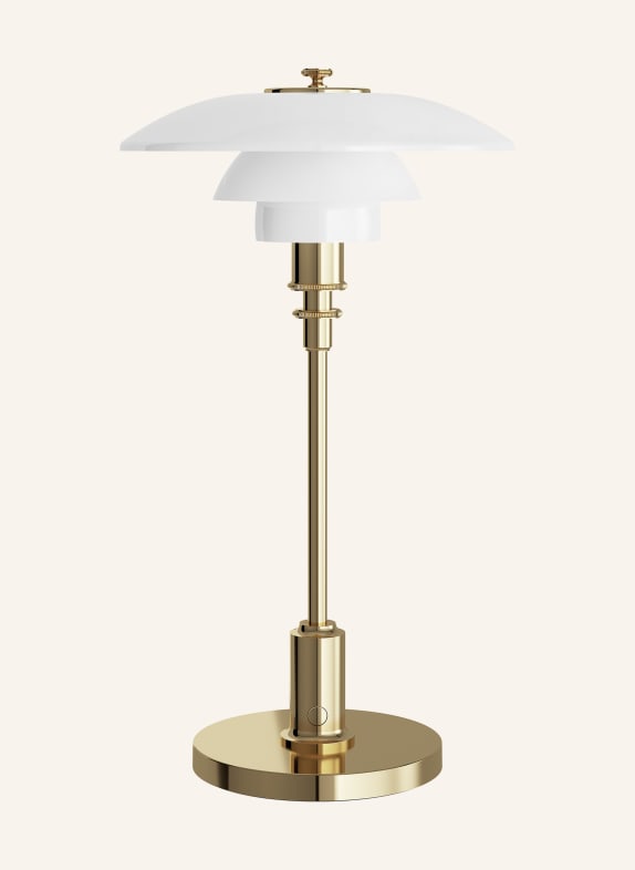 louis poulsen Tischleuchte PH 2/1 PORTABLE WEISS/ GOLD