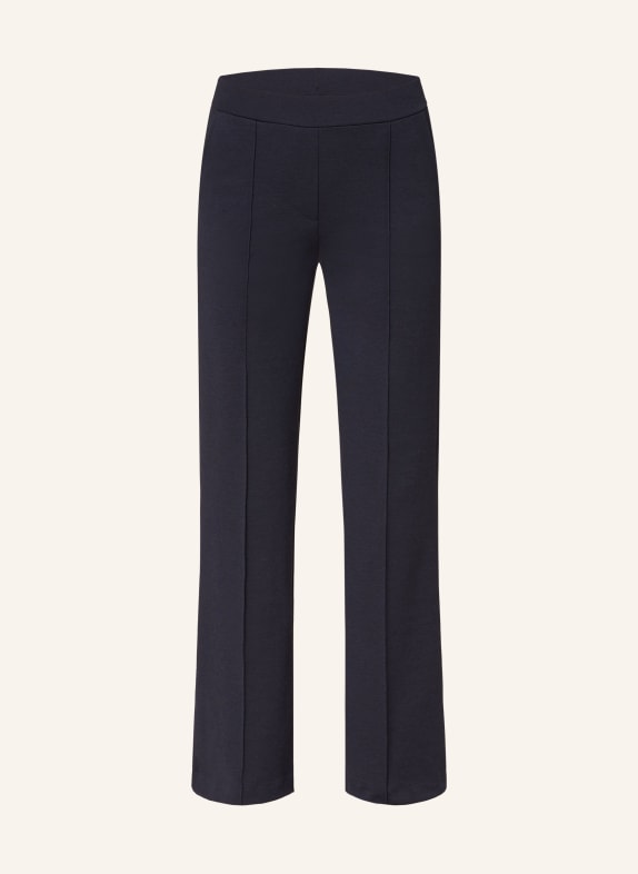 Smith & Soul Wide leg trousers made of jersey DARK BLUE