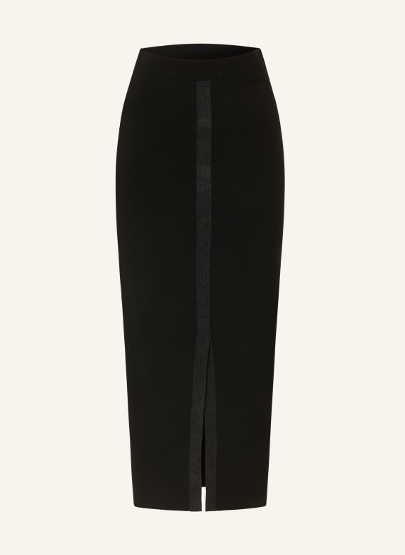 DOROTHEE SCHUMACHER Knit skirt SHIMMERING MERINO made of merino wool BLACK