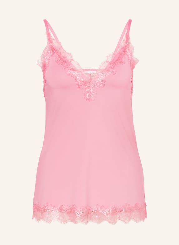 rosemunde Top BILLIE with lace PINK