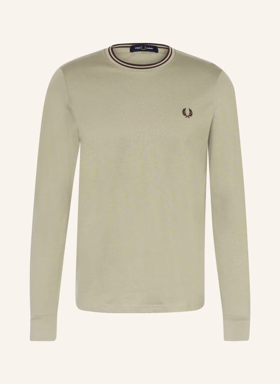 FRED PERRY Long sleeve shirt GRAY