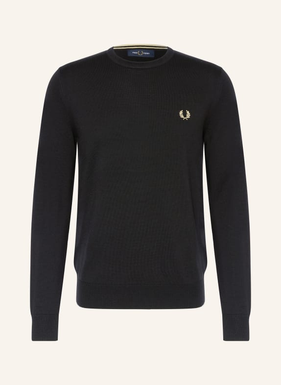 FRED PERRY Pullover SCHWARZ