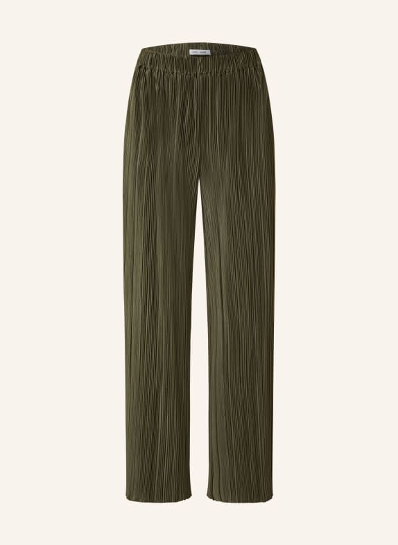 SAMSØE  SAMSØE Pleated trousers UMA DARK GREEN