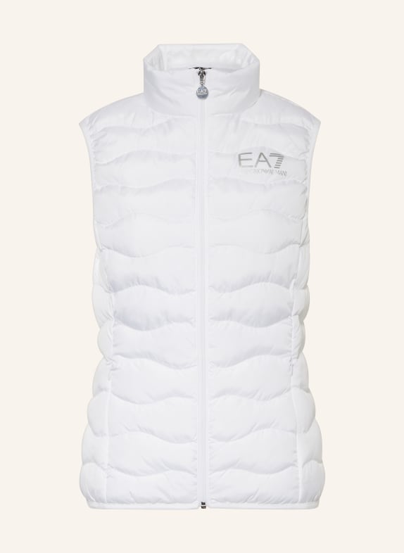 EA7 EMPORIO ARMANI Quilted vest WHITE