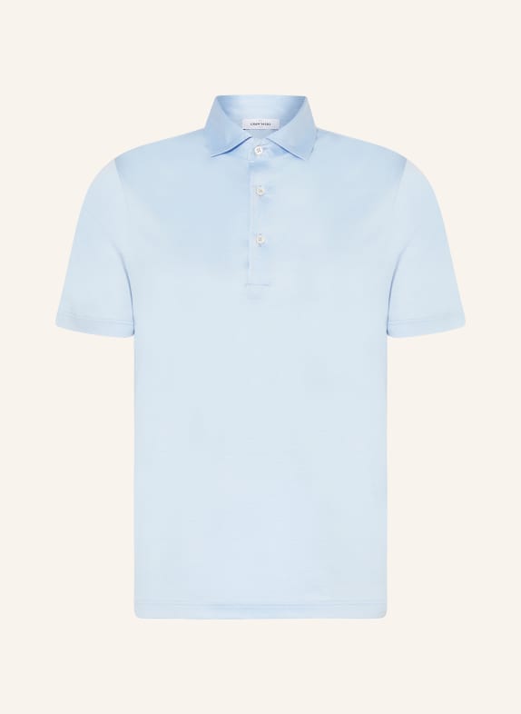 GRAN SASSO Jersey polo shirt LIGHT BLUE