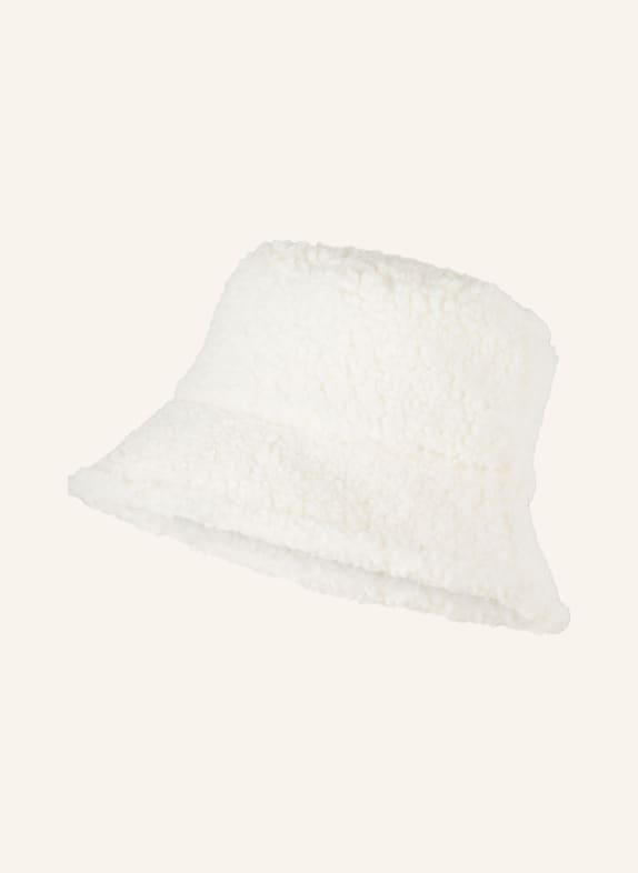 SEEBERGER Bucket hat made of teddy ECRU