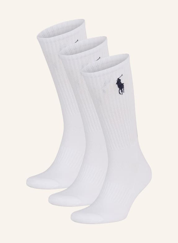 POLO RALPH LAUREN 3-pack socks 001 WHITE 100