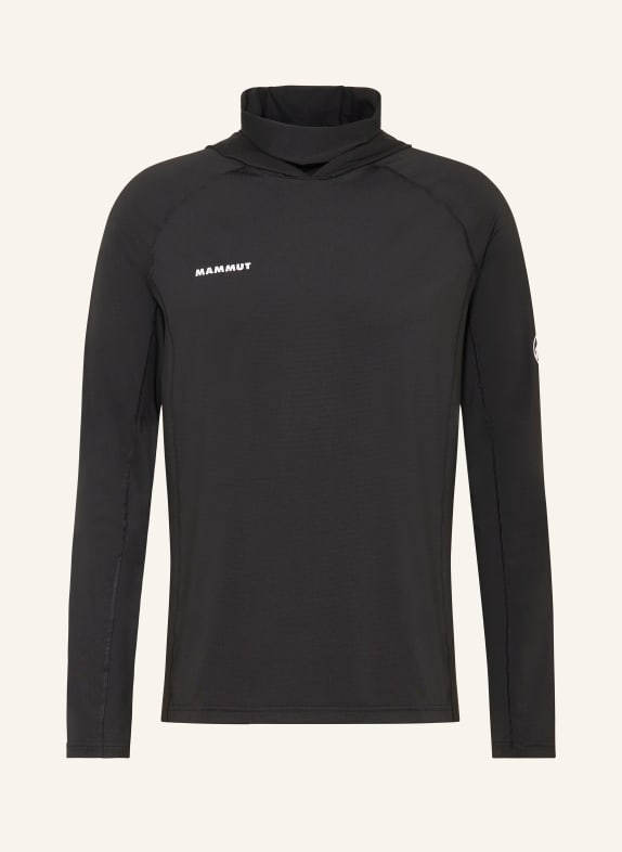 MAMMUT Long sleeve shirt SELUN with UV protection 50+ BLACK