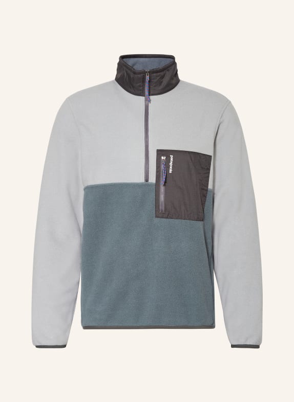 patagonia Fleece half-zip sweater TEAL/ LIGHT GRAY/ DARK GRAY