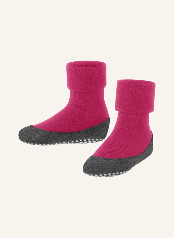 FALKE Stopper socks COSYSHOE in merino wool 8856 fuchsia