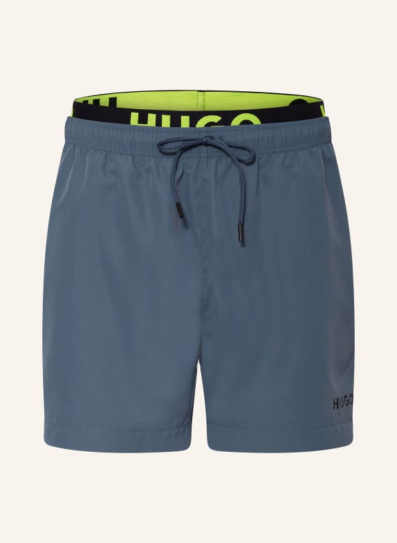 HUGO Swim shorts FLEX BLUE GRAY