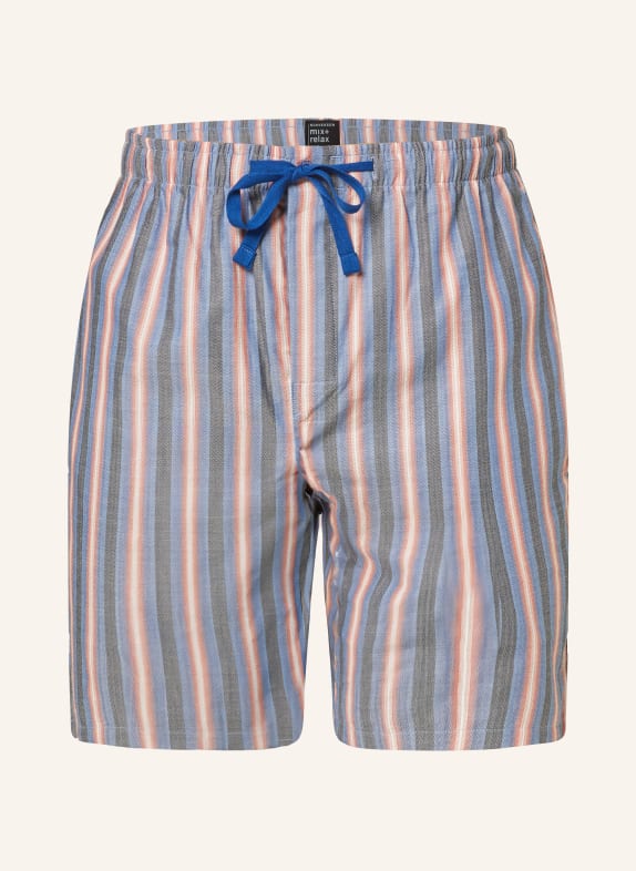 SCHIESSER Pajama shorts MIX+RELAX BLUE/ GRAY/ RED