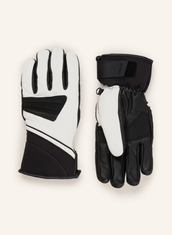 LEKI Ski gloves GRIFFIN 3D WHITE/ BLACK