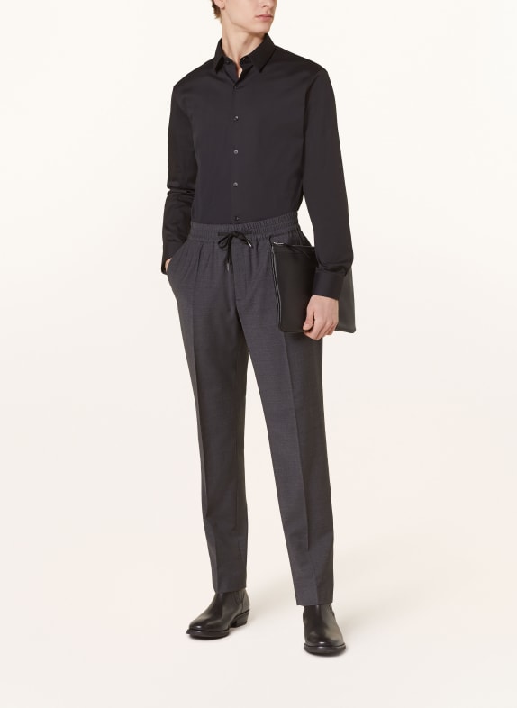 SANDRO Koszula extra slim fit CZARNY