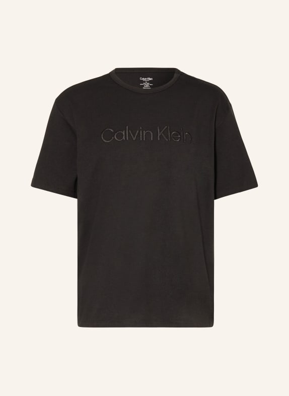 Calvin Klein Pyžamové tričko PURE COTTON ČERNÁ