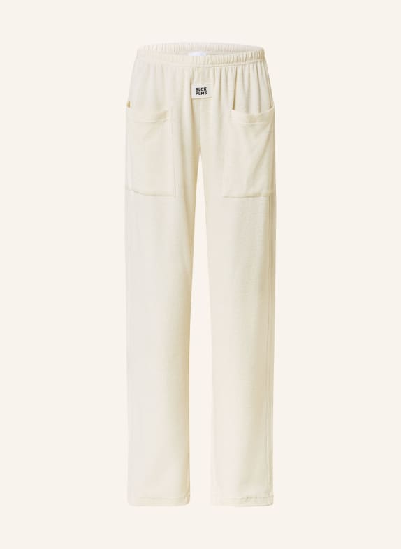 black palms Terry cloth pants in jogger style CREAM