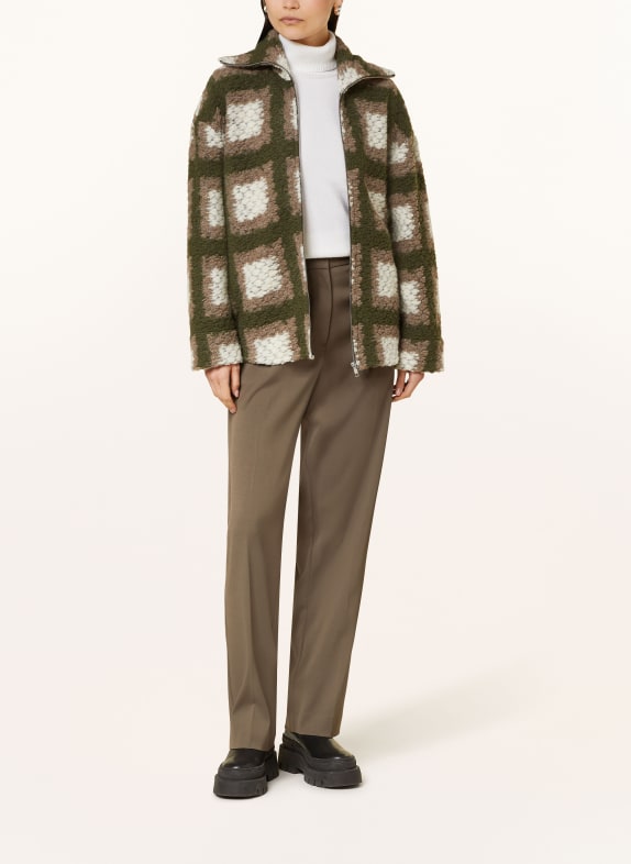 SAMSØE  SAMSØE Strick-Overshirt TESS CLR001839 Abbey Stone Square
