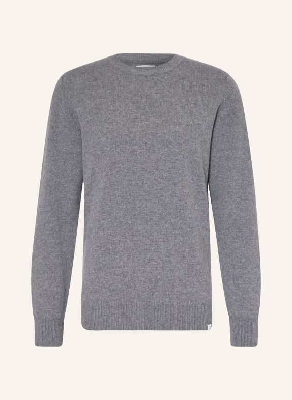 NORSE PROJECTS Sweater SIGFRIED made of merino wool GRAY
