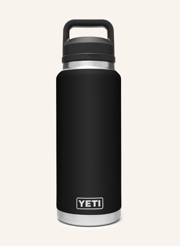 YETI Insulated bottle RAMBLER® BLACK/ SILVER