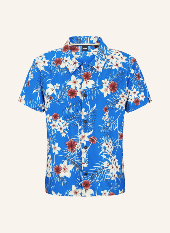 BOSS Resort shirt regular fit BLUE/ CREAM/ DARK RED