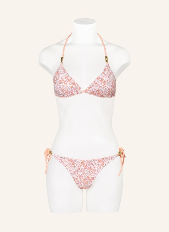 heidi klein Triangelbikini broekje MUSKMELON BAY om te draaien WIT / ZALM / ROZE