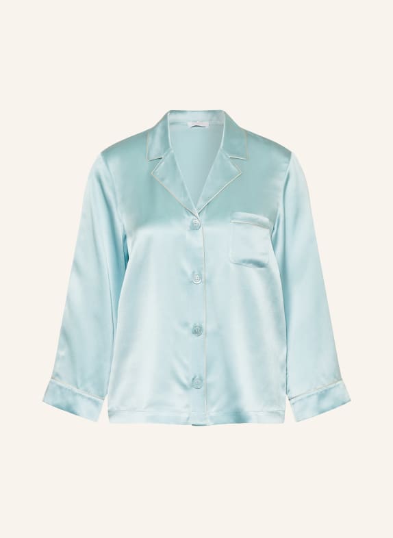 ERES Pajama shirt CONVIVE made of silk TURQUOISE