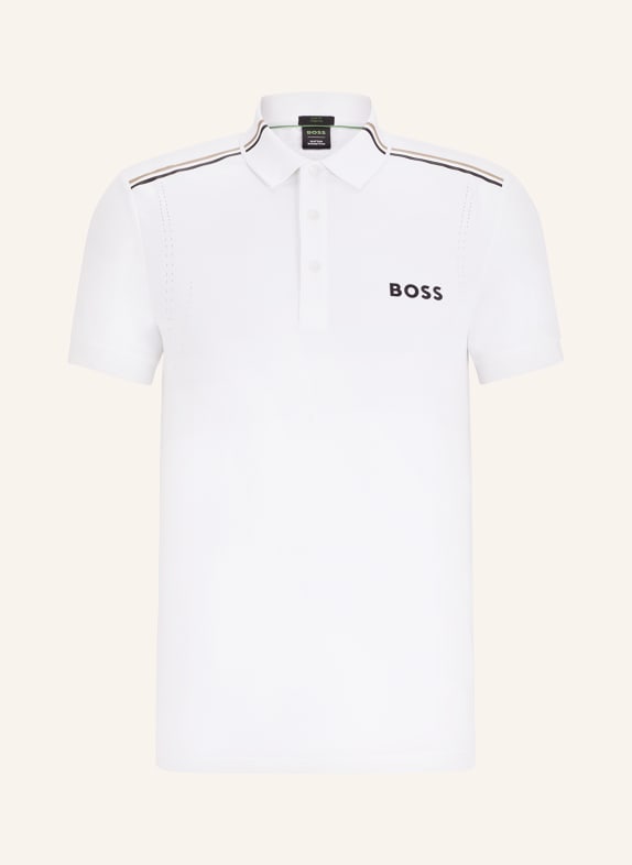 BOSS Performance polo shirt PATTEO WHITE
