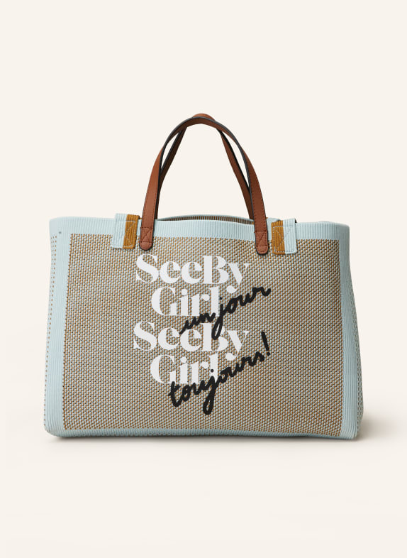 SEE BY CHLOÉ Shopper SEE BY BYE LIGHT BLUE/ BROWN