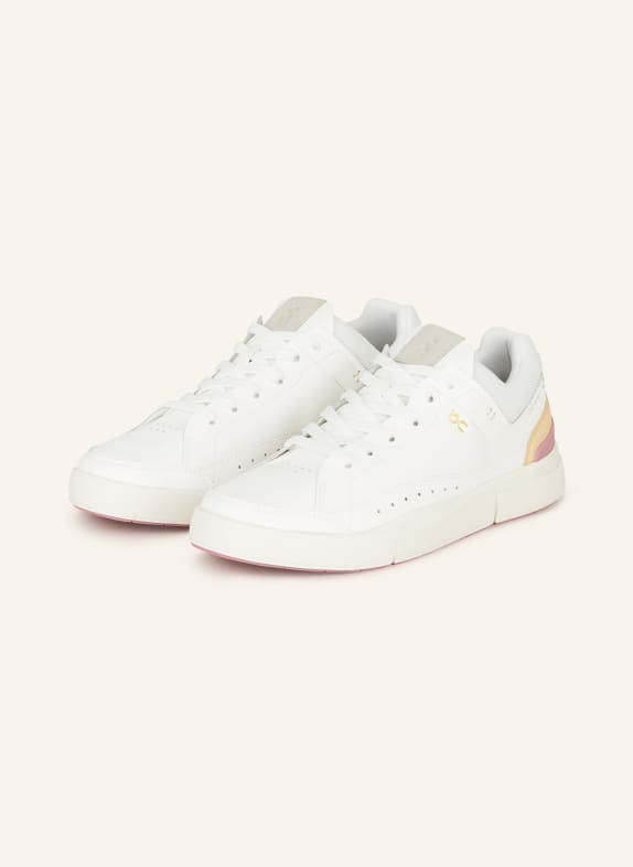 On Sneaker THE ROGER CENTRE COURT WEISS/ LILA/ HELLORANGE