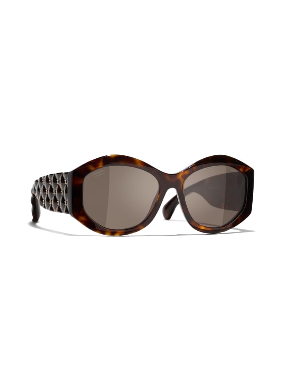 CHANEL Round sunglasses C71483 - HAVANA/ BROWN POLARIZED
