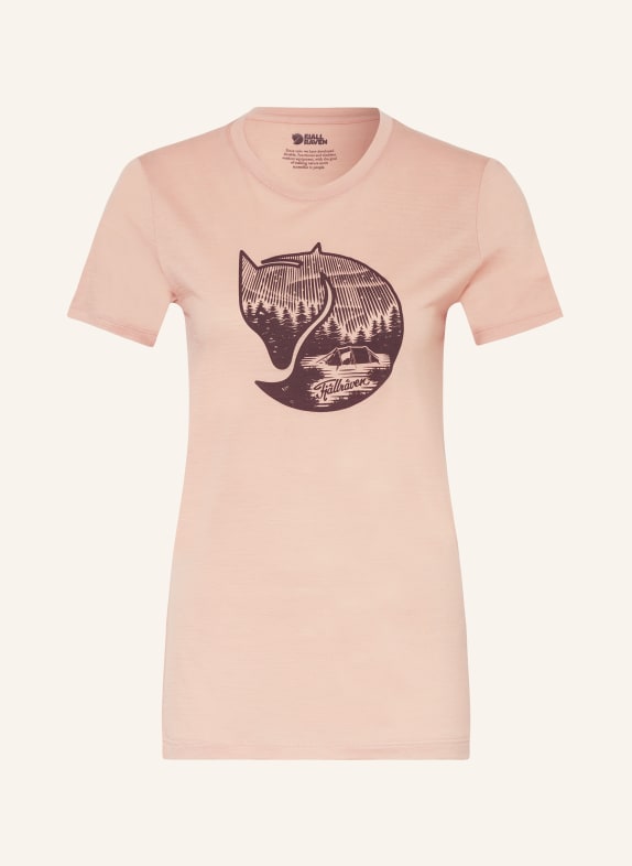 FJÄLLRÄVEN T-shirt ABISKO WOOL FOX with merino wool ROSE