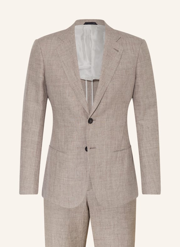 GIORGIO ARMANI Suit SOHO extra slim fit with linen TAUPE