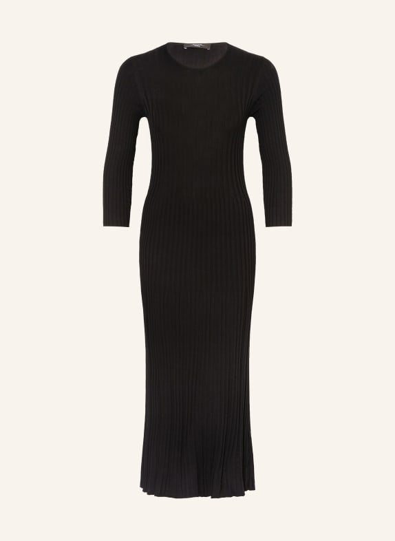 WEEKEND MaxMara Knit dress VICTOR with 3/4 sleeves BLACK