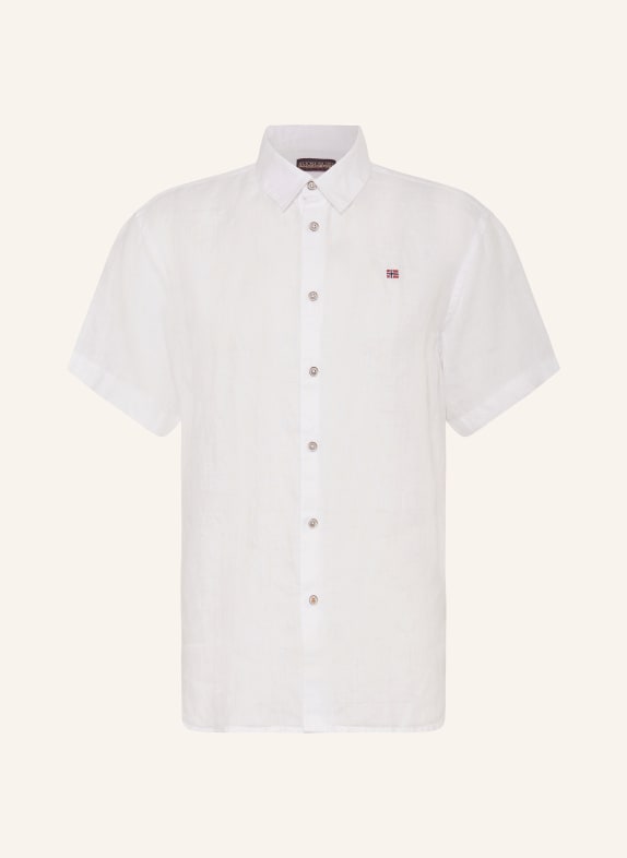 NAPAPIJRI Short sleeve shirt G-LINEN regular fit WHITE