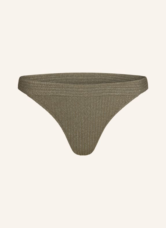 MARIE JO Basic bikini bottoms TINJIS with glitter thread GREEN
