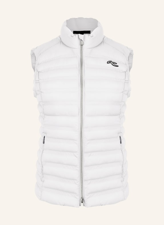 KJUS Quilted vest CLOUDLITE WHITE
