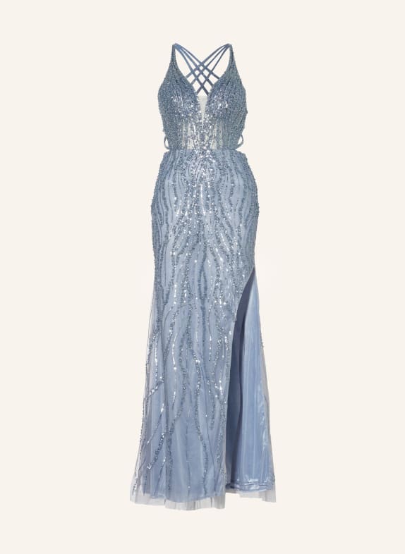 Hey Kyla Evening dress with decorative gems LIGHT BLUE