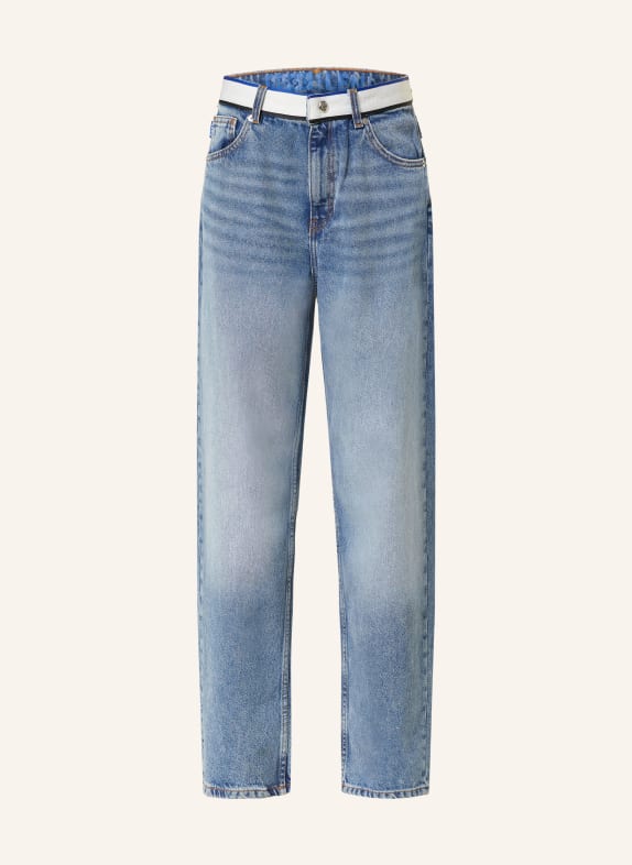 HUGO BLUE Straight Jeans LENI 440 TURQUOISE/AQUA