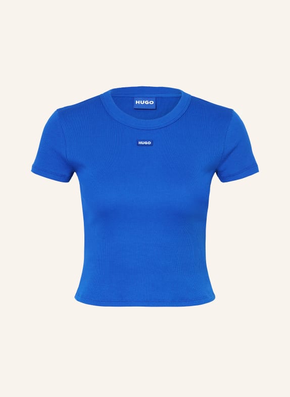 HUGO BLUE Cropped-Shirt BLAU