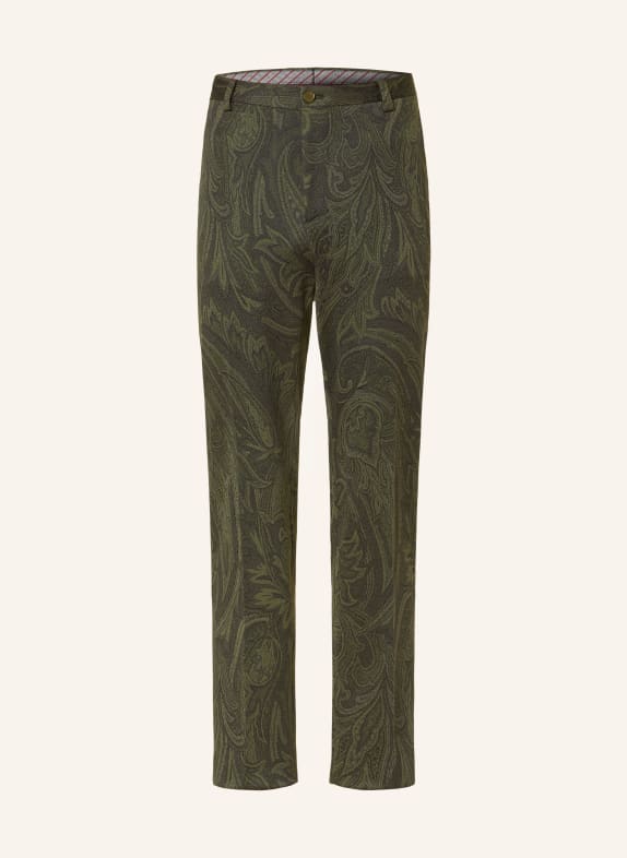 ETRO Trousers regular fit GREEN/ DARK GREEN/ KHAKI